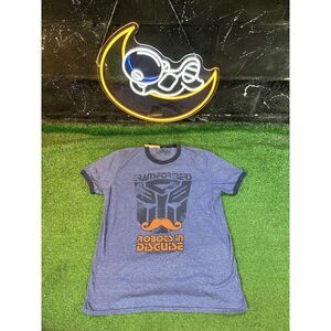 Transformers Robots in Disguise Universal Studios Sz L Vtg Style Shirt Slim Fit
